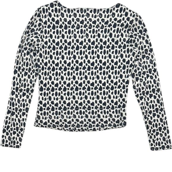 Y2K Fuego Textured Animal Print Top - Picture 6 of 8